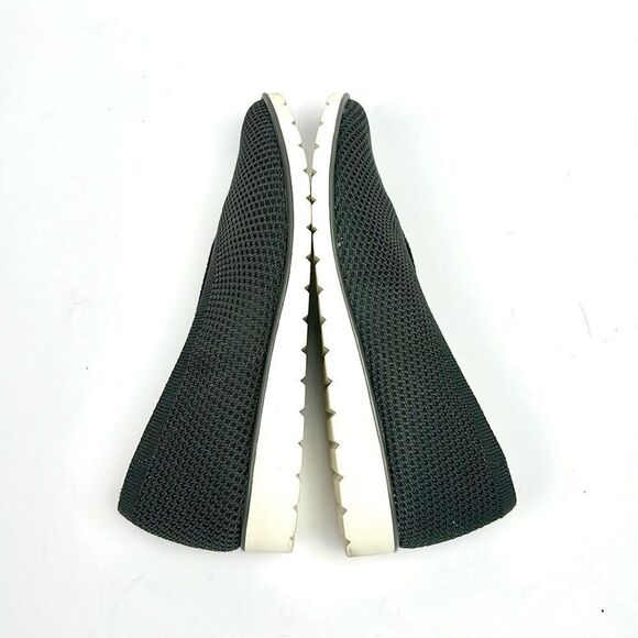 Eileen Fisher Heaven Graphite Stretch Shoes Slip On Flats Knit Upper size 7 - Picture 7 of 10